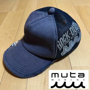 ムータマリンROCK DUDEコラボ★キャップ サイズフリー ビンテージ加工 高級ブランド