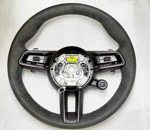  genuine products Porsche 992 Taycan turbo s Panamera Carrera Macan Cayenne alcantara steering gear 2020-2025 carbon 2