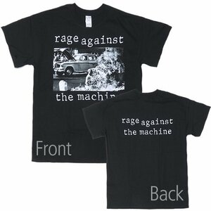 [Sサイズ]Rage Against The Machine（レイジ・アゲインスト・ザ・マシーン） 1stジャケット 両面プリントＴシャツ 黒