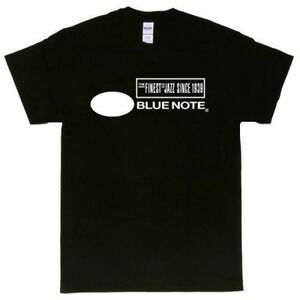 [XLサイズ]Blue Note（ブルーノート）Records ジャズレーベル ロゴTシャツ ブラック