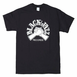 [XLサイズ]Black Jazz（ブラック・ジャズ）Records スピリチュアル・ジャズ レーベルロゴTシャツ ブラック