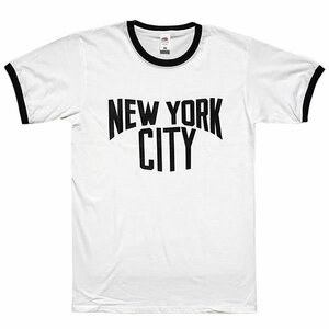 [Lサイズ]ジョン・レノン着用 NEW YORK CITY 復刻デザインTシャツ #2 ホワイト