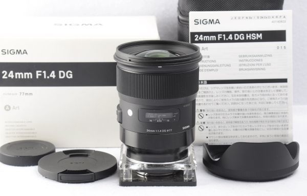 □中古良品□ シグマSIGMA 24mm F1.4 DG HSM Art ソニー用【付属品・元