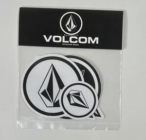 VOLCOM ボルコム D6711499BWH⑤ ステッカー StickerPack 5枚入り ストーンロゴ StoneLogo シール 5sheets ヴォルコム 新品 即決 送料無料