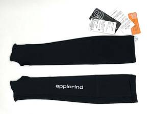 applerinda тянуть la Индия JS9932BLK② спортивный гетры для рук для мужчин и женщин M размер BLACK чёрный цвет . пот скорость . выгоревший на солнце участок предотвращение UV cut новый товар бесплатная доставка 