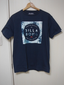 BILLABONG Billabong AH011202TRI② men's S size short sleeves T-shirt Logo print tea LogoTee Surf brand navy color new goods free shipping 