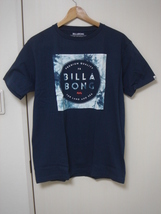 BILLABONG ビラボン AH011202TRI② メンズ Sサイズ 半袖Tシャツ ロゴプリントティー SquareLogo サーフブランド ネイビー色 Navy 送料無料_画像1