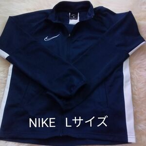 NIKE DRY-FIT　春夏レディース　　　　　　ジップアップジャケット　Lサイズ　ネイビー　ゴルフ・スポーツ　薄手