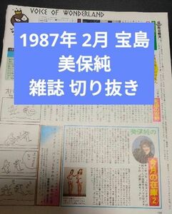 美保純 雑誌 切り抜き 1987年 2月 宝島