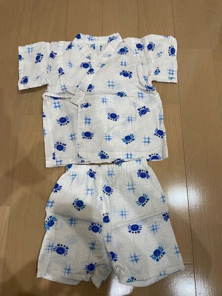 甚平 子供 90 上下セット じんべい 夏祭り 綿100%