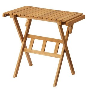 テーブル 机 ロールトップハイテーブルS NX-533 天然木 木製 組立式 持ち運び おしゃれ 簡易テーブル アウトドア キャンプ BBQ 多目的