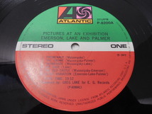 Emerson Lake & Palmer・エマーソン・レイク・パーマー / 展覧会の絵 (帯あり・国内盤) 　 　 LP盤・P-8200A_画像7