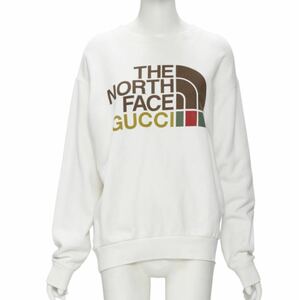 [ очень редкий XL размер ]GUCCI THE NORTH FACE сотрудничество Logo футболка бесплатная доставка 