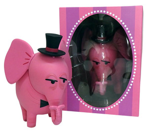 Josh Agle SHAG "Pink Elephant Coin Bank"