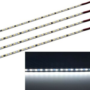 DC12V LED ライトバー LED バーライト 非防水 LED テープライト LED テープ 50CM 60LED 二列 蛍光灯 白色 8本set DD134