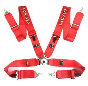 * new goods *4 point racing seat belt seat belt car seat belt * red *
