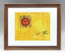 新品☆額付アートポスター★絵画☆andy warhol★アンディ・ウォーホル☆アメリカンポップアート◎So Sunny, c. 1958☆太陽☆111_画像1