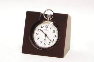  нестандартная пересылка, железнодорожные часы подставка ( маленький ), щеки материал глубокий Brown уретан матовый, кожзаменитель подушка 