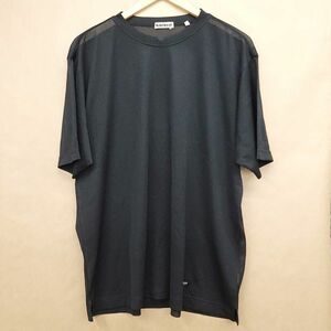 261447【50】美品 日本製 barassi MILANO シースルー メッシュ 半袖 Tシャツ ブラック バラシ ミラノ ゆったり メンズ 送料無料