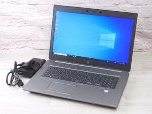 Bランク FHD液晶 HP ZBOOK 17G5 第8世代 i7 8750H メモリ16GB 新品NVMe512GB QuadroP1000 ブルーレイ Win10