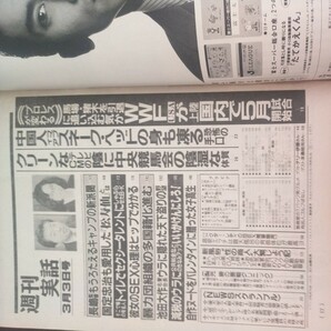 送料無料即決！週刊実話1994年3月3日号つちだりか水沢早紀松方弘樹松寿仙テリー伊藤細川護熙プロレスWWFの画像4