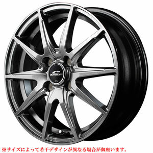 在庫要確認 会社宛 送料無料 MIDマルカサービス SCHNEIDER SLS 16×6J 100-4穴 +42 ハブ径67mm ライズ フィット スイフト NO,4560235000696