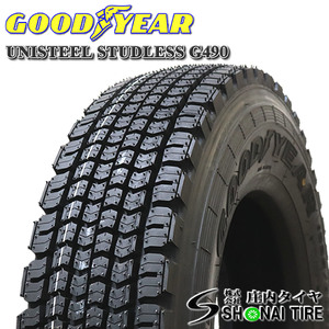 在庫要確認 会社宛 送料無料 グッドイヤー UNISTEEL STUDLESS G490 225/90R17.5 127/125 LT 冬 6本価格 4t 中型 NO,GY034-6