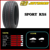 2023年製 新品 4本価格 会社宛 送料無料 235/50ZR18 夏 JOYROAD ジョイロード SPORT RX6 アルファード ヴェルファイア 235/50R18 NO,FF122_画像4