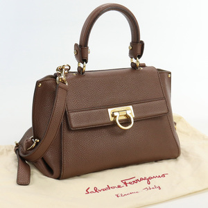 中古良品フェラガモFERRAGAMO スモール ソフィア ブランド ハンドバッグ 21 F628 ランク：A us-2 2WAY ショルダー レディース