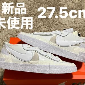 sacai × Nike Blazer Low White Patent Leather