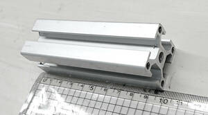 (送料込) SUSアルミフレーム 溝幅8mmタイプ SF-30・30 30x30mm SFF-304 長さ98 mm アルミ構造材 アルミプロファイル