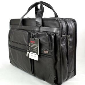 TUMI トゥミ 旧番96041D4 レザー・ラージ EXPオーガナイザーPCブリーフ 【稀少・新品】 935787の画像3