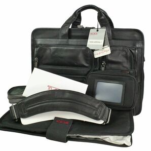 TUMI トゥミ 旧番96041D4 レザー・ラージ EXPオーガナイザーPCブリーフ 【稀少・新品】 935787の画像1