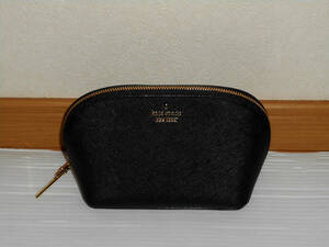 ケイトスペード　kate spade new york　　牛革　レザー　ポーチ　　PWRU5287　黒 　　　　　（３F　ケ