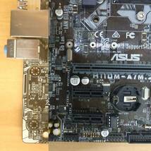 ASUS H110M-A(LGA1151) MicroATX マザーボード INTEL第6・7世代CPU対応 自作PC DIY 修理材料★通電,BIOS確認済み_画像5