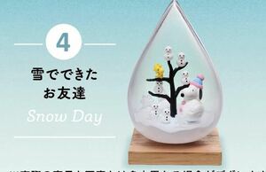 リーメント スヌーピー SNOOPY WEATHER Terrarium テラリウム　ウェザー　ミニチュア　ドールハウス　Snow Day 雪でできたお友達