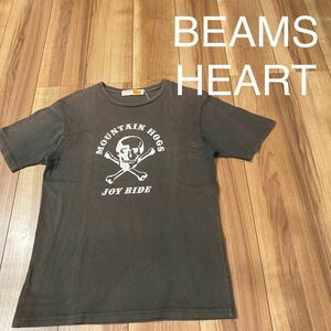 USA製 BEAMS HEART ビームス ハート 半袖 Tシャツ ドクロ ビッグロゴ サイズS 玉mc1397
