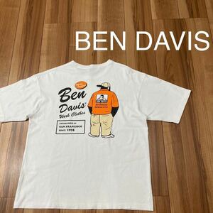 BEN DAVIS ベンデイビス 半袖 Tシャツ ビッグプリント デカロゴ ゴリラ サイズL 玉mc1958