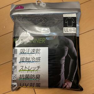 ☆メンズスポーツインナー☆半袖クルーネック☆サイズL Lグレー☆TOP VALU