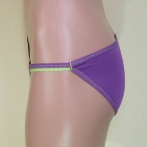 送料無料 デイリーユース用 超浅 ひも ビキニ 紫クロッチ黄緑 Lサイズ ショーツ パンティー pantiesの画像8