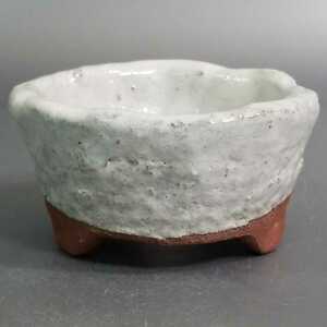 Groo 22) Tamba Yaki Tamba Glaze Mini Bonsai Bonsai Pot Thans Высот высота кастрюли 4,5 см φ8,7 см.