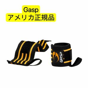 アメリカ正規品　GASP リストラップ ハードコア ブラック ジム トレーニング 筋トレ