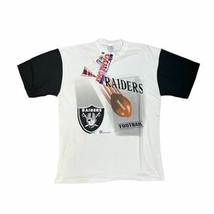 90s deadstock raiders USA製 アメリカ製　Tシャツ プリントTシャツ 刺繍　デッドストック　レイダース　NFL street アメカジ