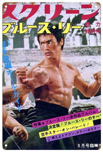 ブリキ看板【 Bruce Lee / ブルース・リー 】セレブ/映画/俳優/ポスター/マガジン風/雑誌/インテリア/サビ風-13