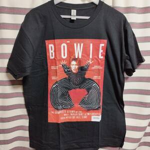 David Bowie (デヴィッドボウイ デビッド) BIGプリント　バンドTee　Tシャツ　黒 XLサイズ　送料無料☆彡新品◆