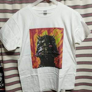 hide『HIDE YOUR FACE』 BIGプリントTシャツ【Mサイズ】H・R・ギーガー アートワーク ★X Japan バンドTee