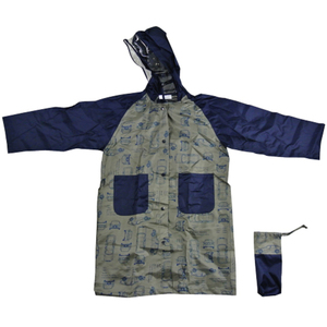 * car * 120cm * ATTAIN man . raincoat raincoat Kids dressing up knapsack correspondence man raincoat child child knapsack 