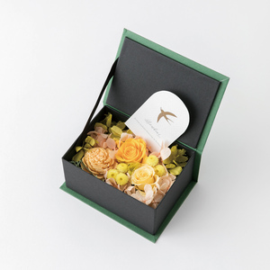 * yellow * Small garden flower box flower box box flower gift flower box flower preserved flower 