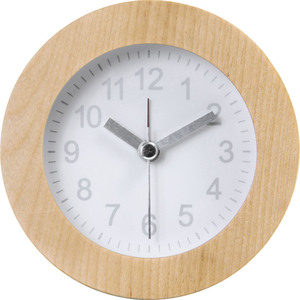 ☆ ラウンド/ホワイト ☆ TABLE CLOCK 置時計 ウッド TABLE CLOCK 置時計 ウッド 目覚まし時計 置き時計 アラームクロック アラーム 天然木