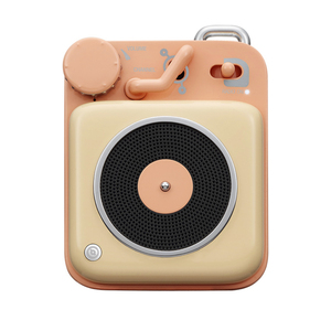 * cream yellow * Button button Bluetooth speaker Bluetooth speaker stylish retro pretty lovely 